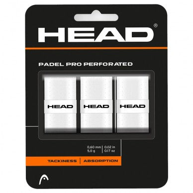 Overgrips Head Padel Pro Perforated 3 Pack White